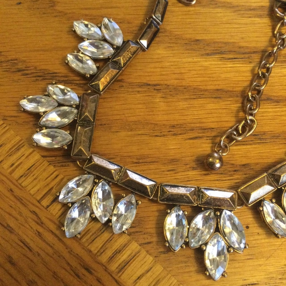 Rhinestone statement necklace